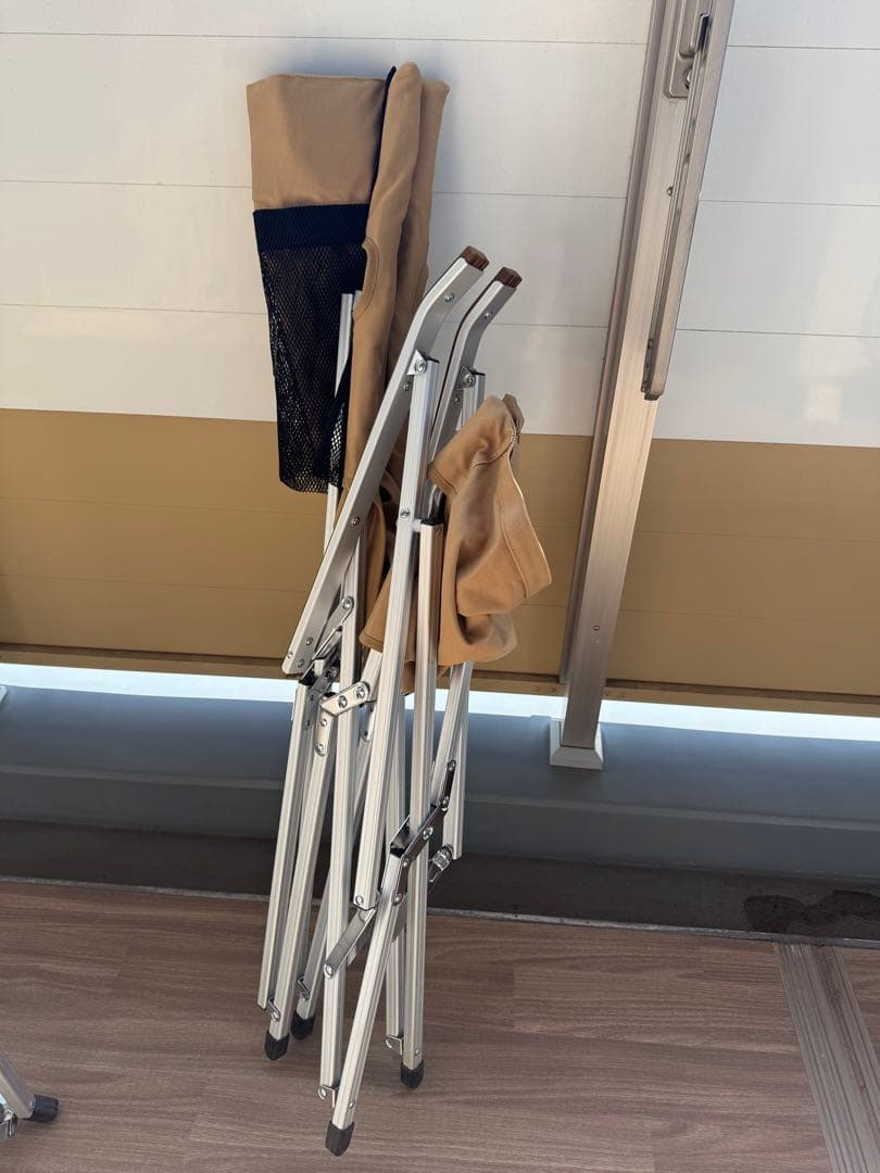 Ogawa 折りたたみハイバックチェア サンドベージュ (2/2)