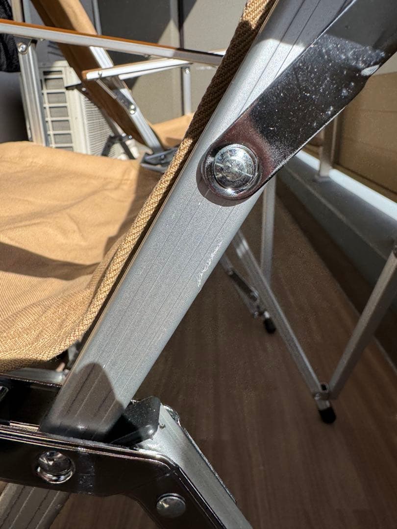 Ogawa 折りたたみハイバックチェア サンドベージュ (2/2)