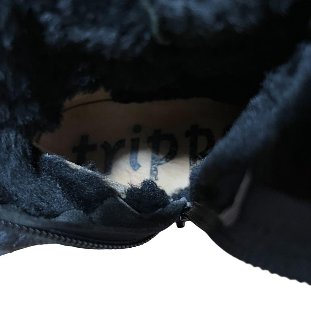 美品 トリッペン GIANT ムートンロングブーツ 35 黒