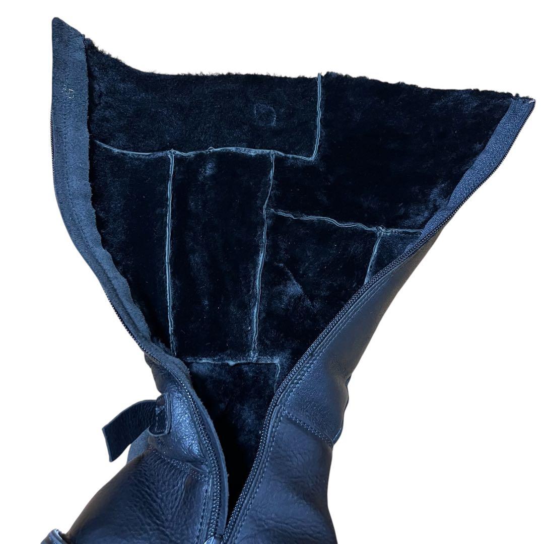 美品 トリッペン GIANT ムートンロングブーツ 35 黒