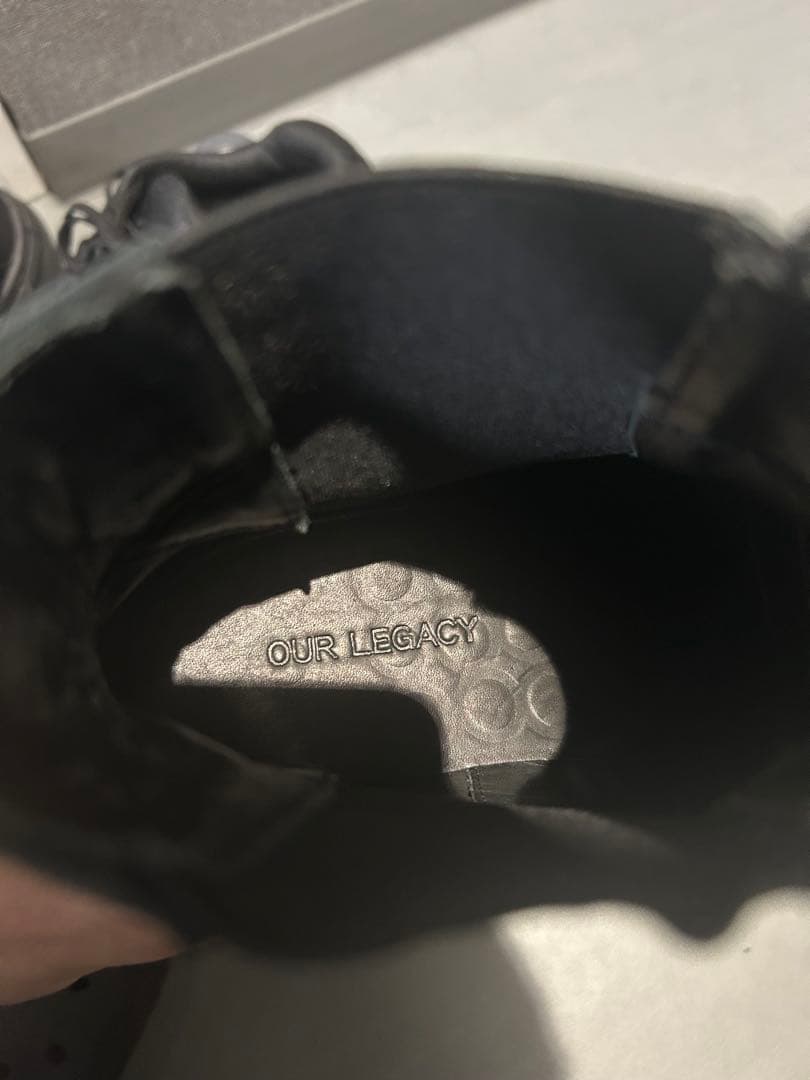 靴 OUR LEGACY CYPHRE BOOT BLACK 42