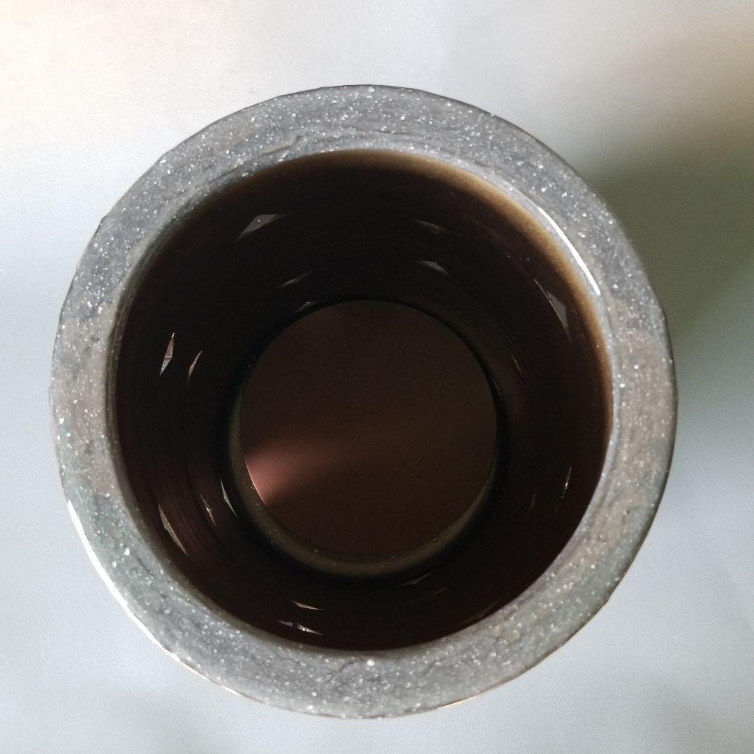 信楽焼傘立て  丸彫 高さ４５cm