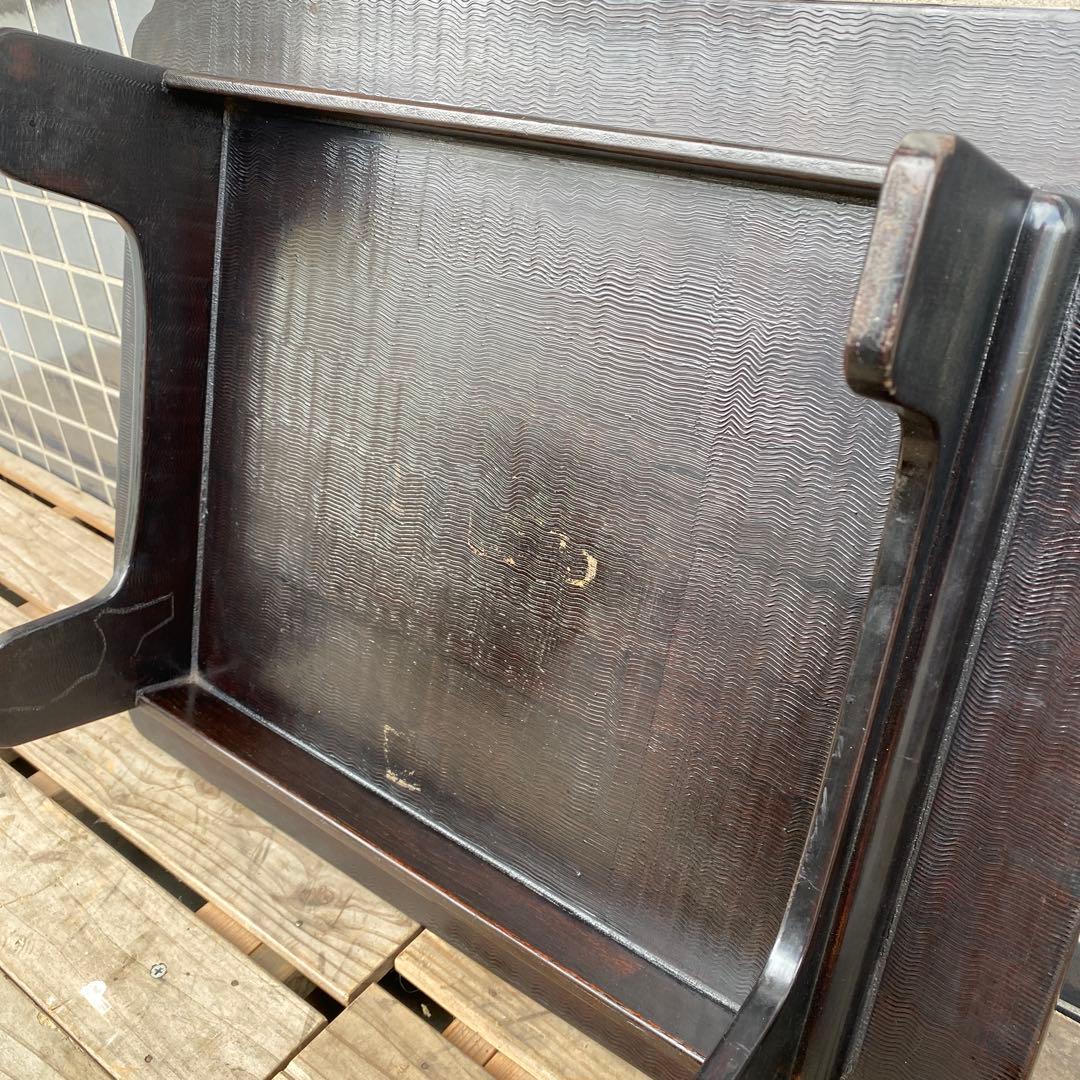 時代物 蒔絵 漆塗り 四つ脚会席膳 骨董品 テーブル 大正 アンティーク家具