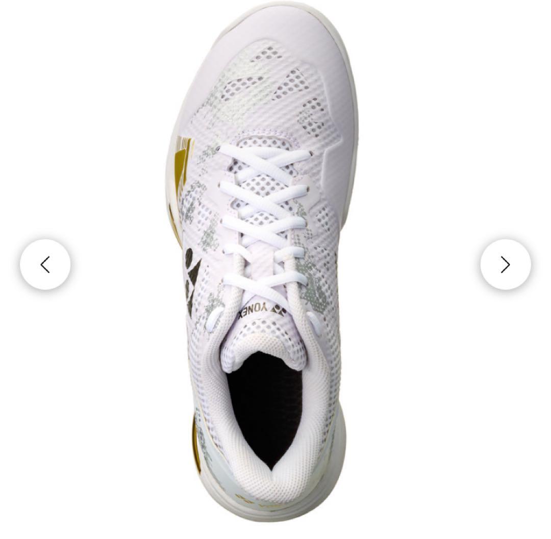 YONEX バドミントンシューズ ホワイト/イエロー
