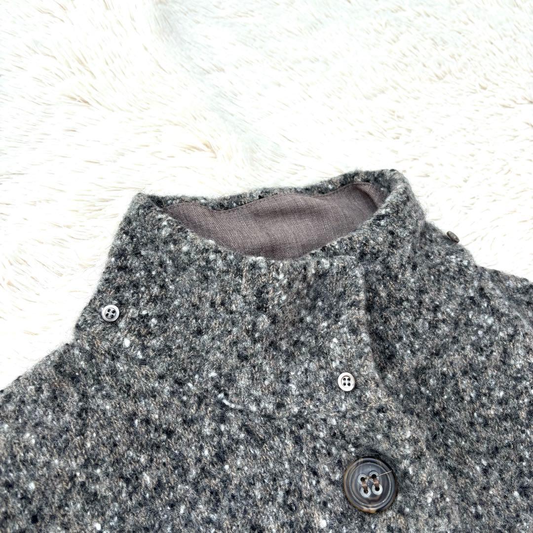 希少✨ファビアナフィリッピ　コート　Lサイズ　モヘヤ　アンゴラ　切り替え　異素材