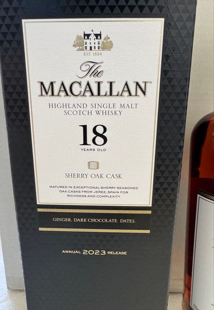 The Macallan 18年 シェリーオークカスク 2023