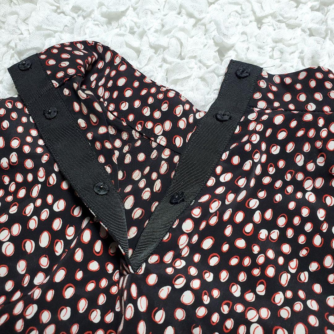 soeju レオパード柄 ボウタイ ブラウス 手洗い可