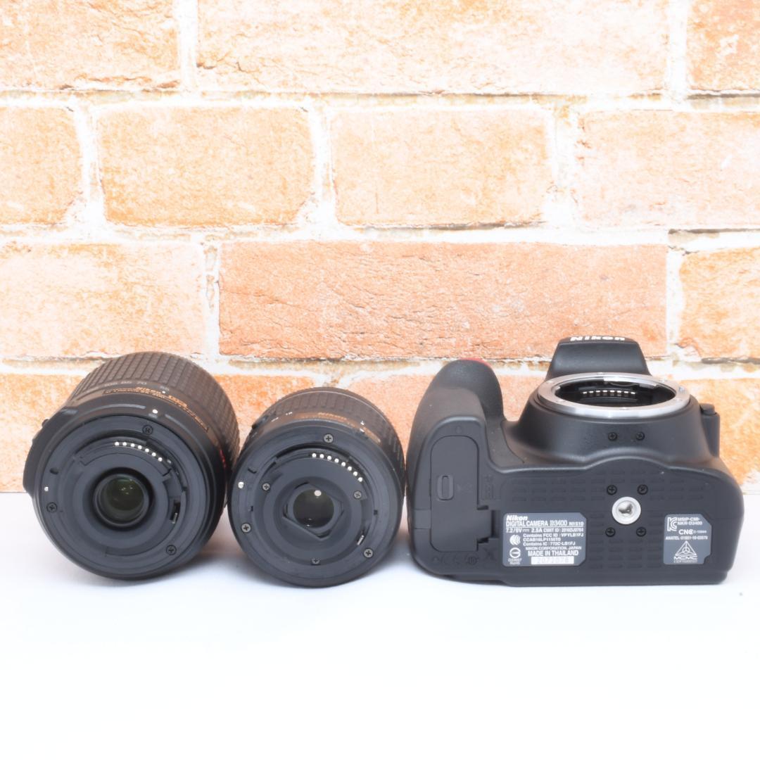 卒業式おすすめ✨Nikon D3400✨遠くも撮れる超望遠レンズセット