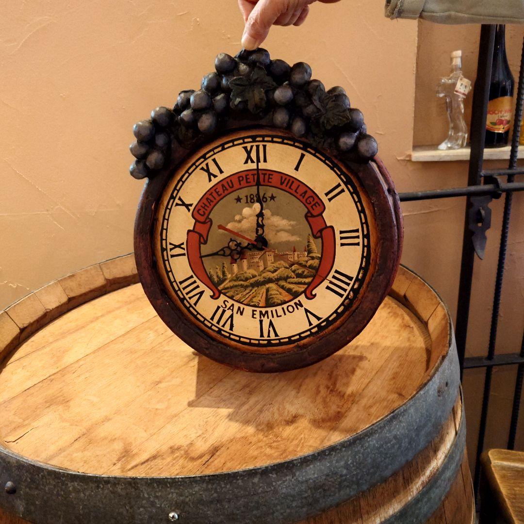 ワインクロック掛け時計　ロジャー.ラッセル社製 1866年製アンティーク調