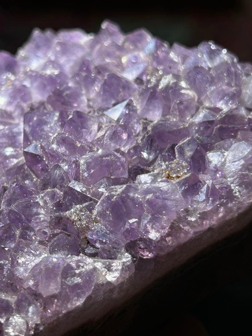 ☆高級品！福運大黒秘宝⑨！開運！アメジスト　クラスター　原石　置物