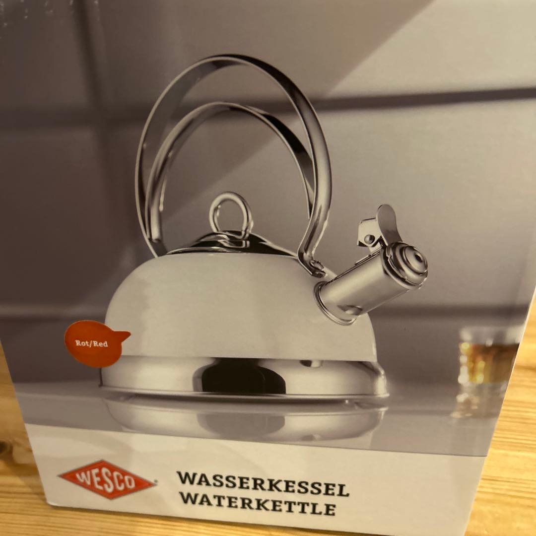 WESCO やかん　赤　新品