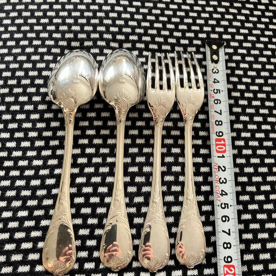 クリストフル　マルリー　スタンダード　フォーク、スプーン　各2本