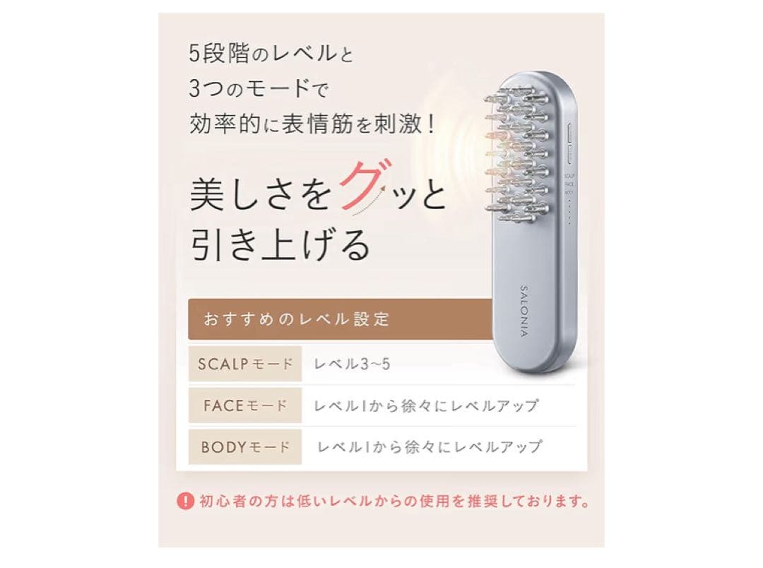 SALONIA EMS LIFT BRUSH サロニア　美顔器　電気ブラシ