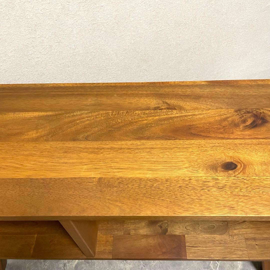 【希少】天然木 マホガニー シェルフ テレビボード　テレビ台　北欧風