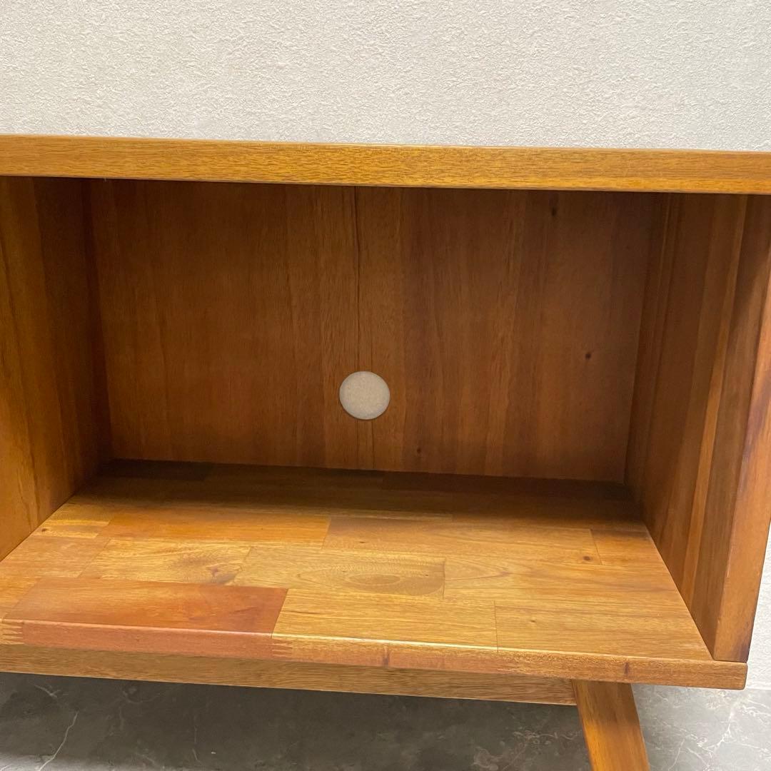 【希少】天然木 マホガニー シェルフ テレビボード　テレビ台　北欧風