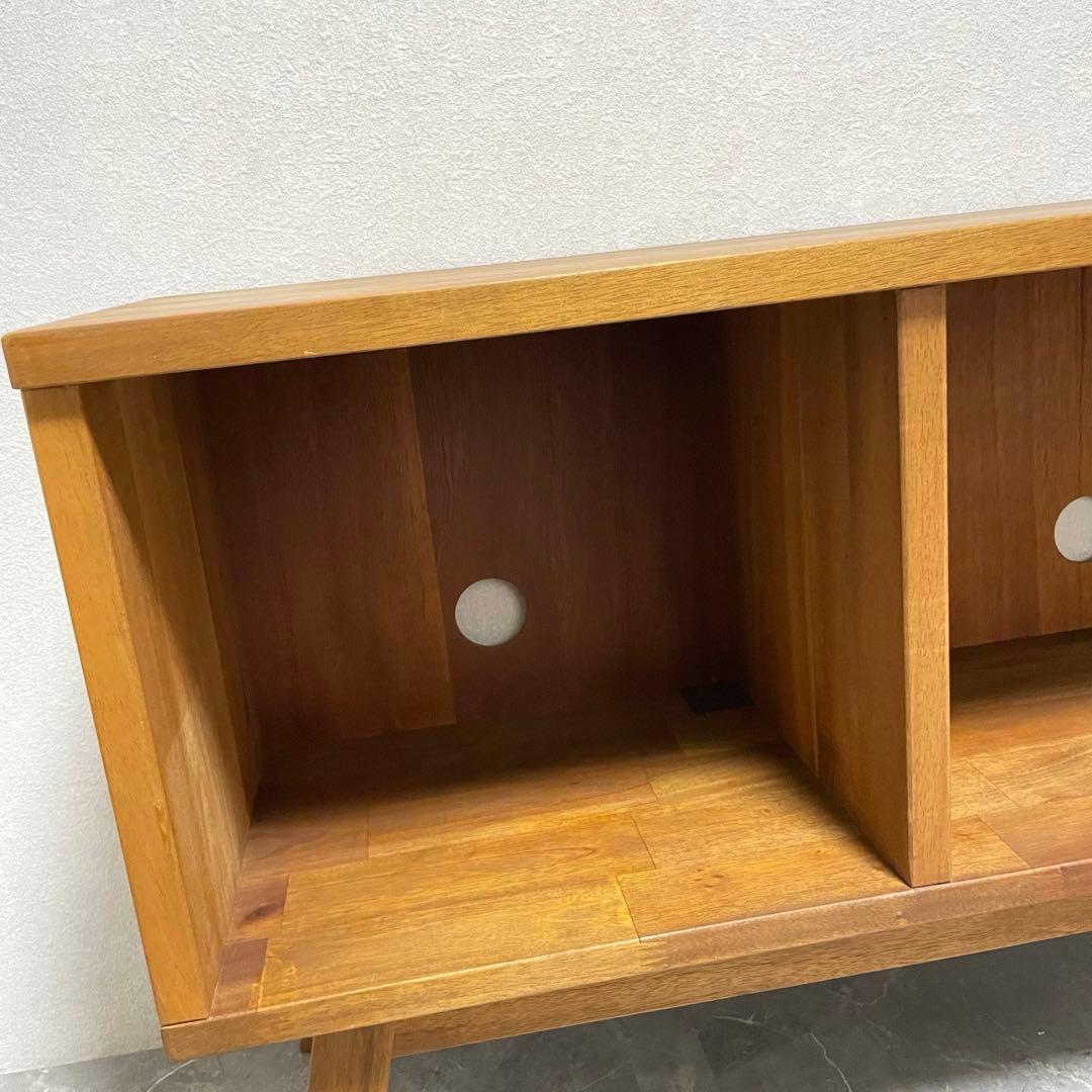 【希少】天然木 マホガニー シェルフ テレビボード　テレビ台　北欧風