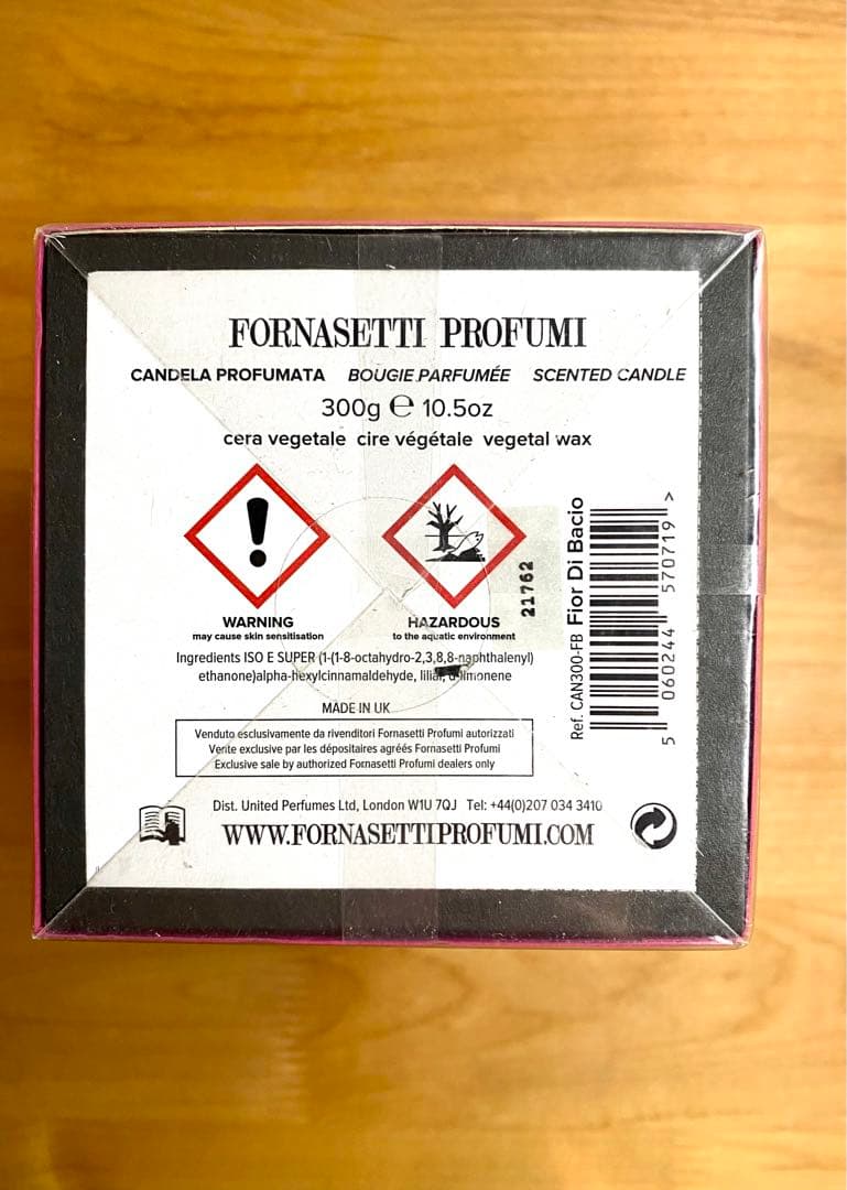 新品未開封イタリア製 フォルナセッティ センテッド アートキャンドル