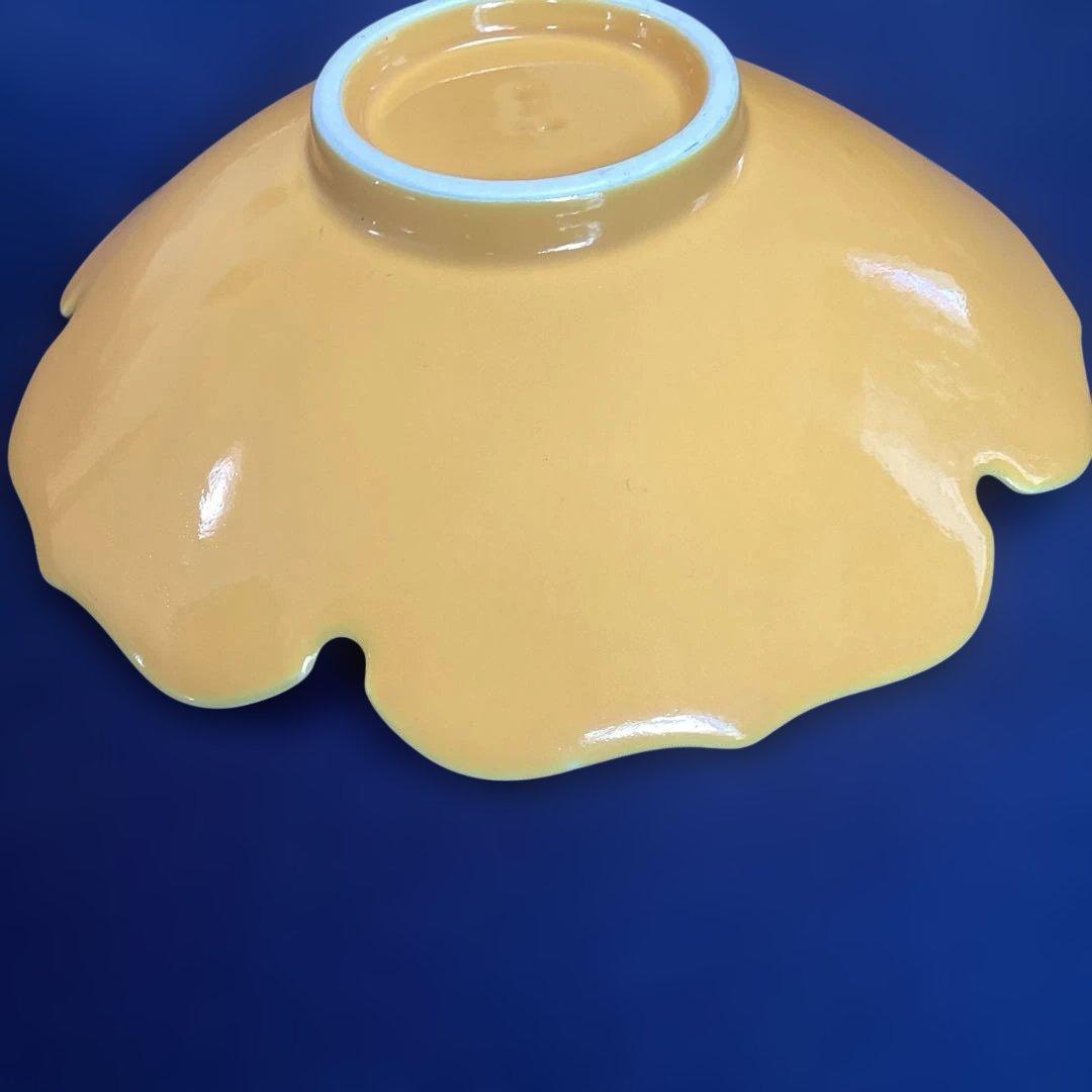 黄釉輪花6寸向付　　11客　　新品未使用