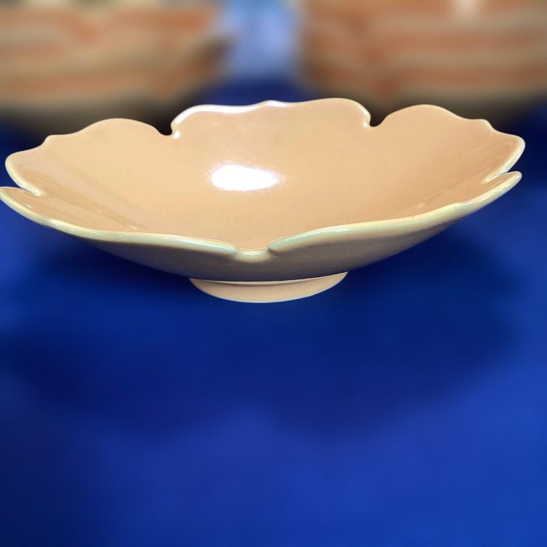 黄釉輪花6寸向付　　11客　　新品未使用