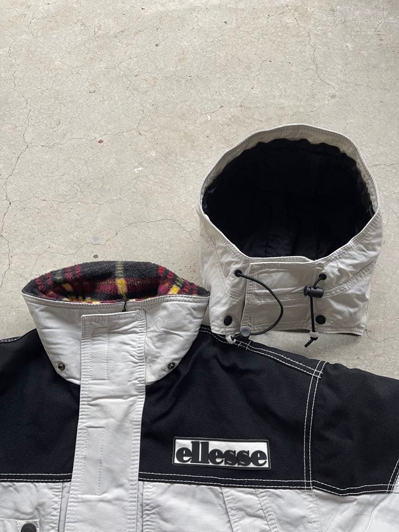 90s ellesse スキーウェア ホワイト/ブラック