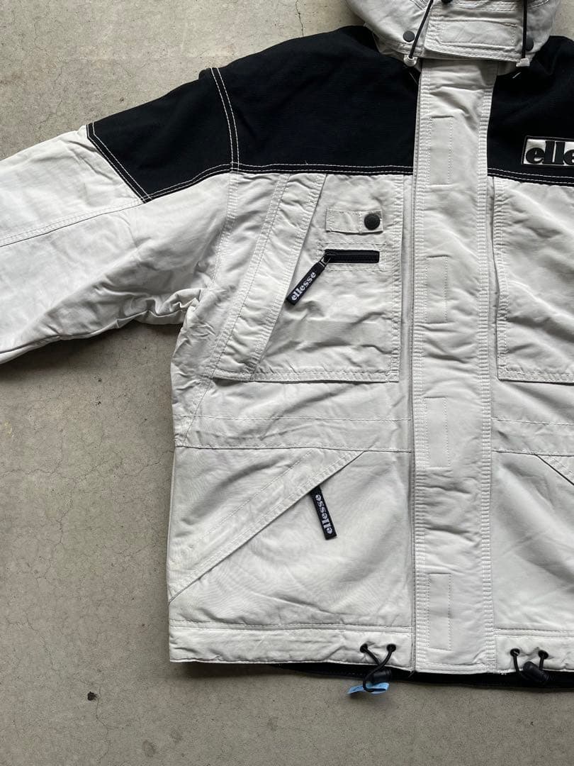 90s ellesse スキーウェア ホワイト/ブラック