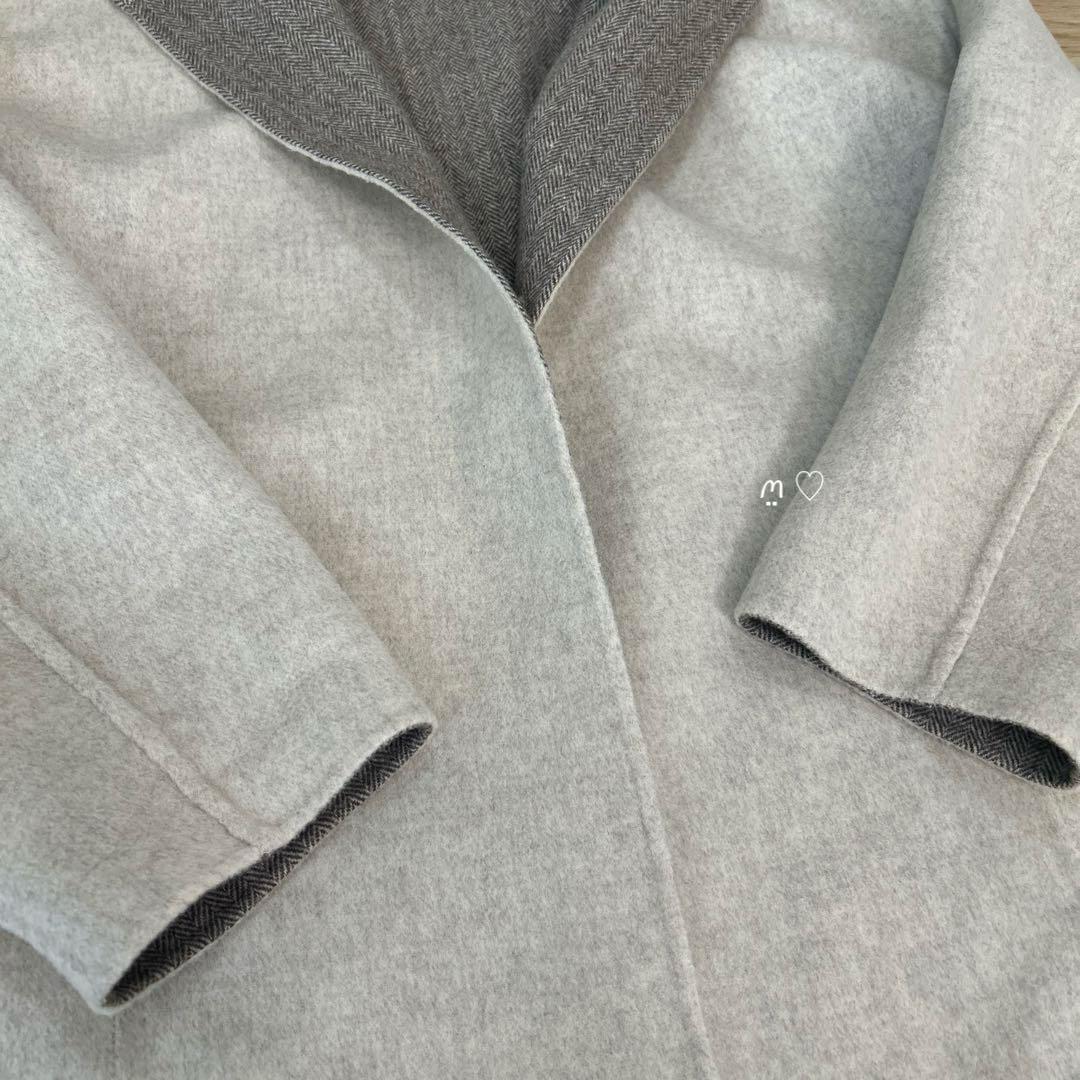 GALERIE VIE ギャルリーヴィー　ウールダブルフェイスフーデッドコート