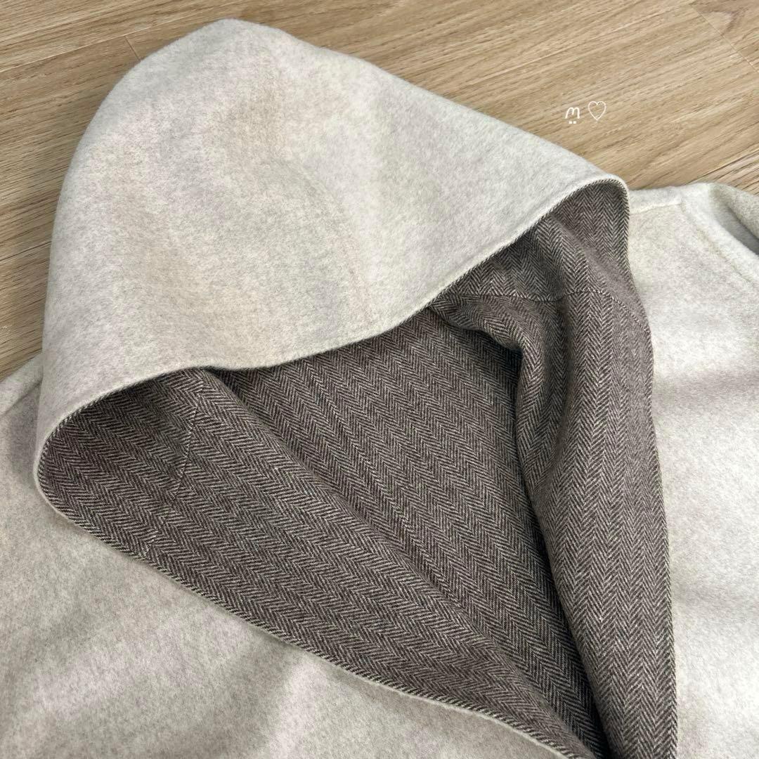 GALERIE VIE ギャルリーヴィー　ウールダブルフェイスフーデッドコート