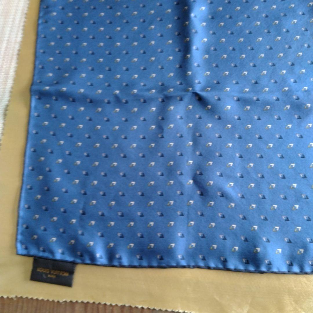 最終値下げルイヴィトン　シルク100%ポケットチーフ