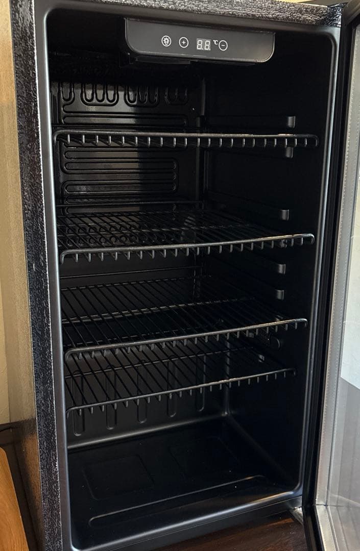 【未使用】93ℓ Shelddi 透明ガラス冷蔵庫・ワインセラー　送料込み