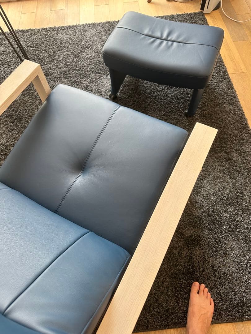 ✨カリモク家具 ソファセット（肘掛椅子＋スツール）✨