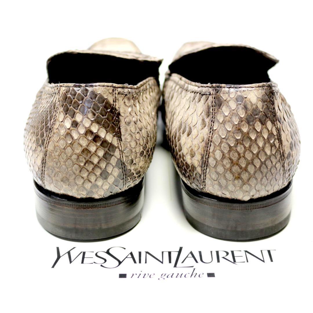 新品 SAINT LAURENT サンローラン パイソン シューズ 革靴41.5