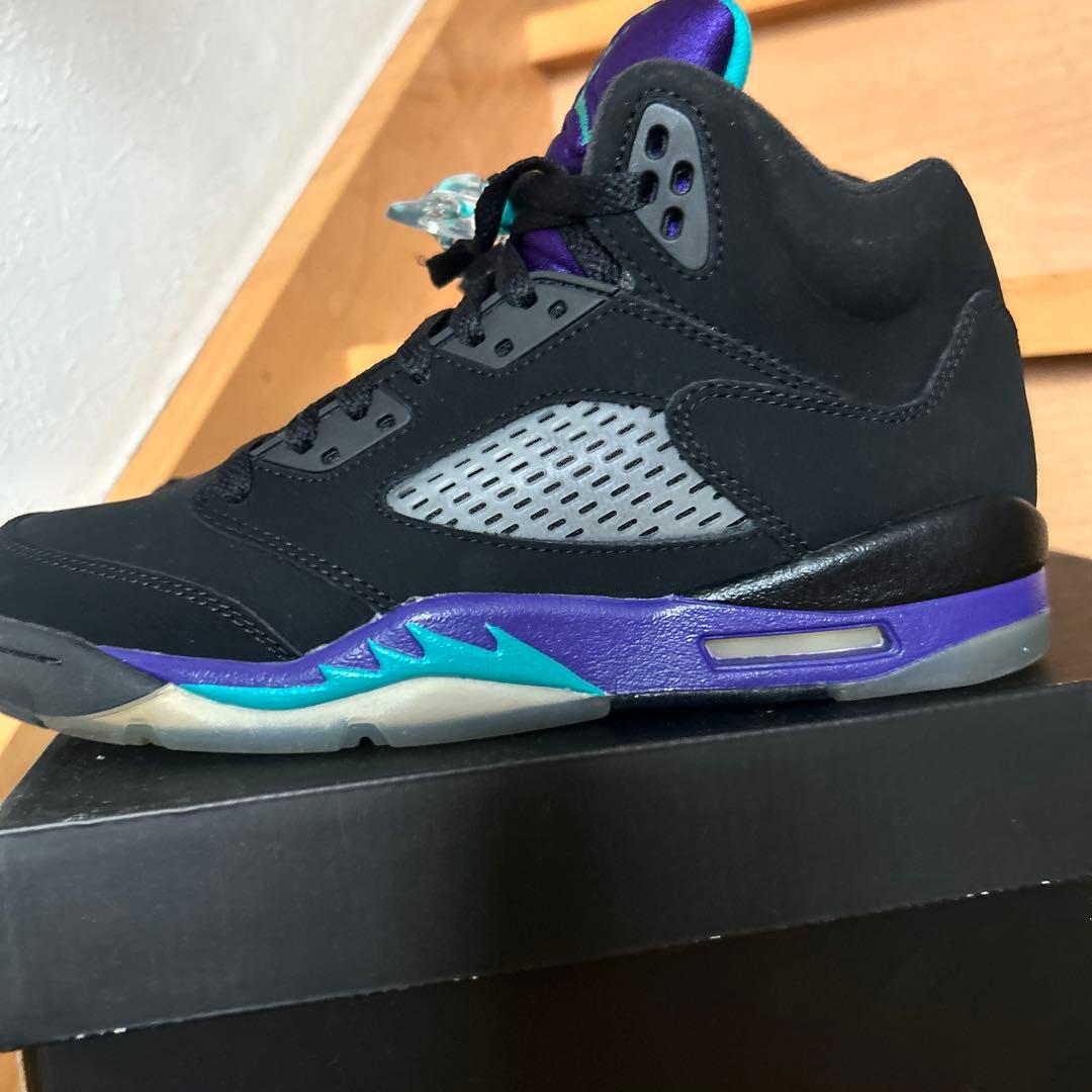 シューズ(女性用) NIKE AIR JORDAN 5 RETRO BLACK GRAPE