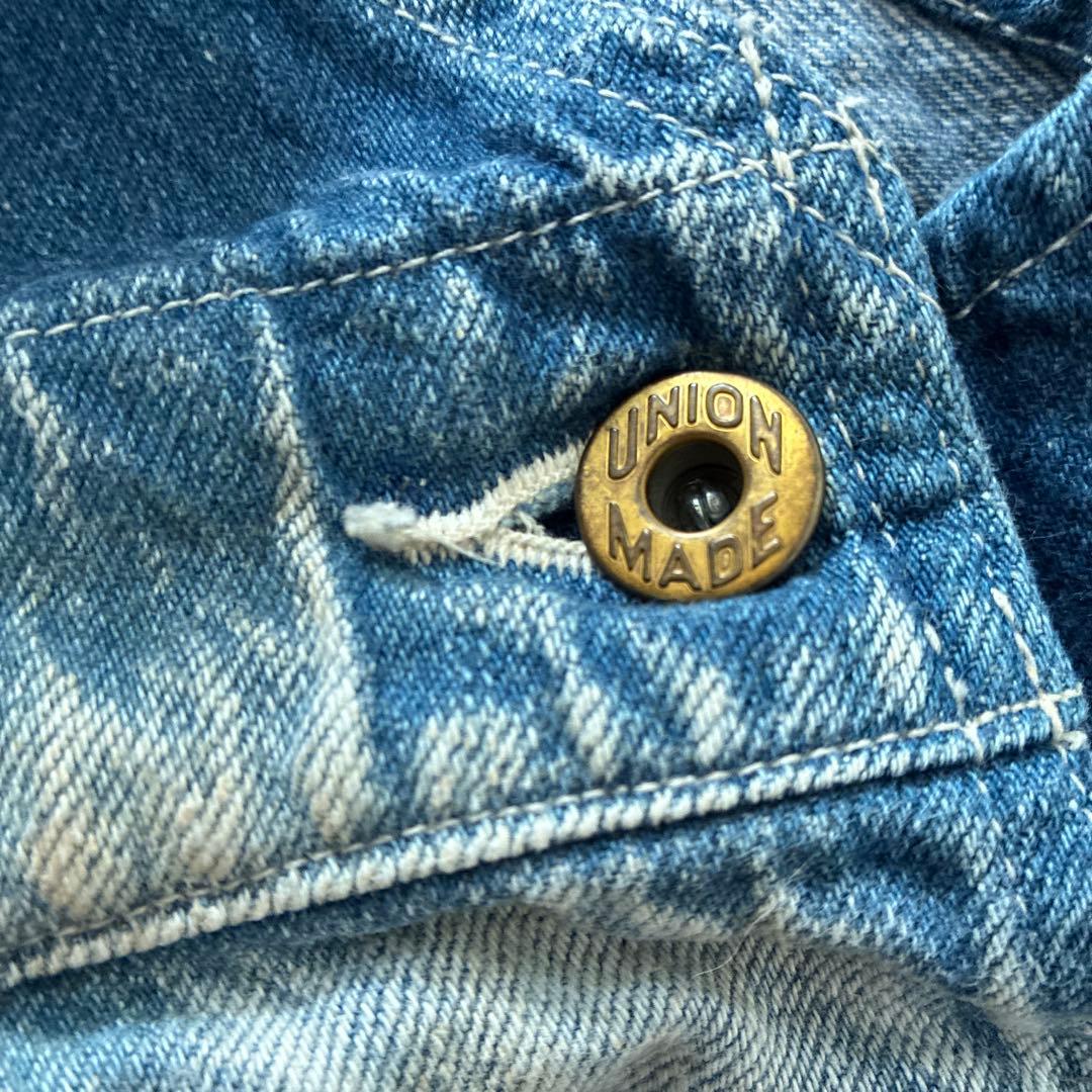 ユニオンサプライ/ブルー ダメージ加工オーバーオール 東洋