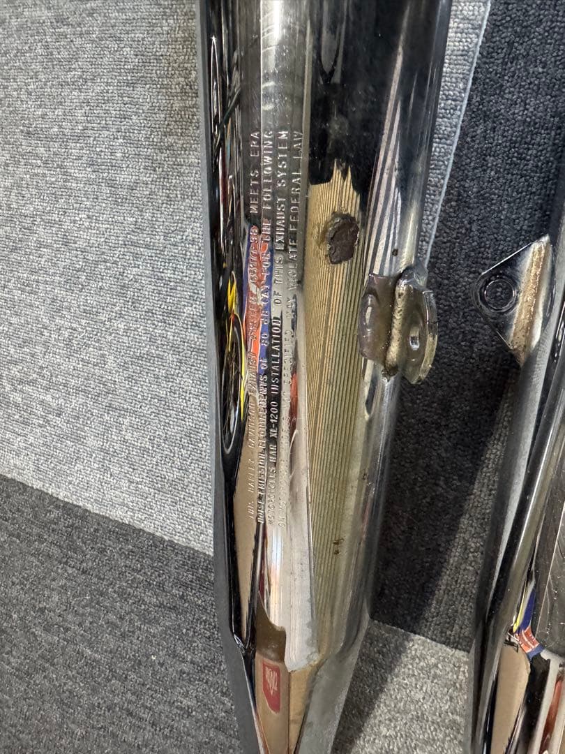 ハーレー　スポーツスター　XLH883 マフラー　加工ステー付き