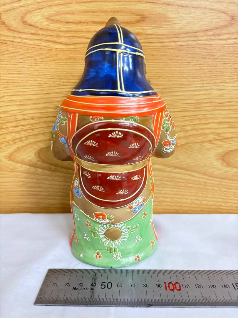 【美品】九谷焼 七福神 置物 全7体セット 6号 盛技法 金彩 伝統工芸品