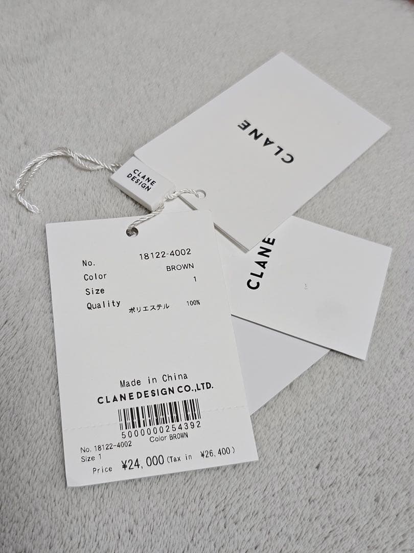 CLANE GRADATION SHIRT BROWN サイズ1