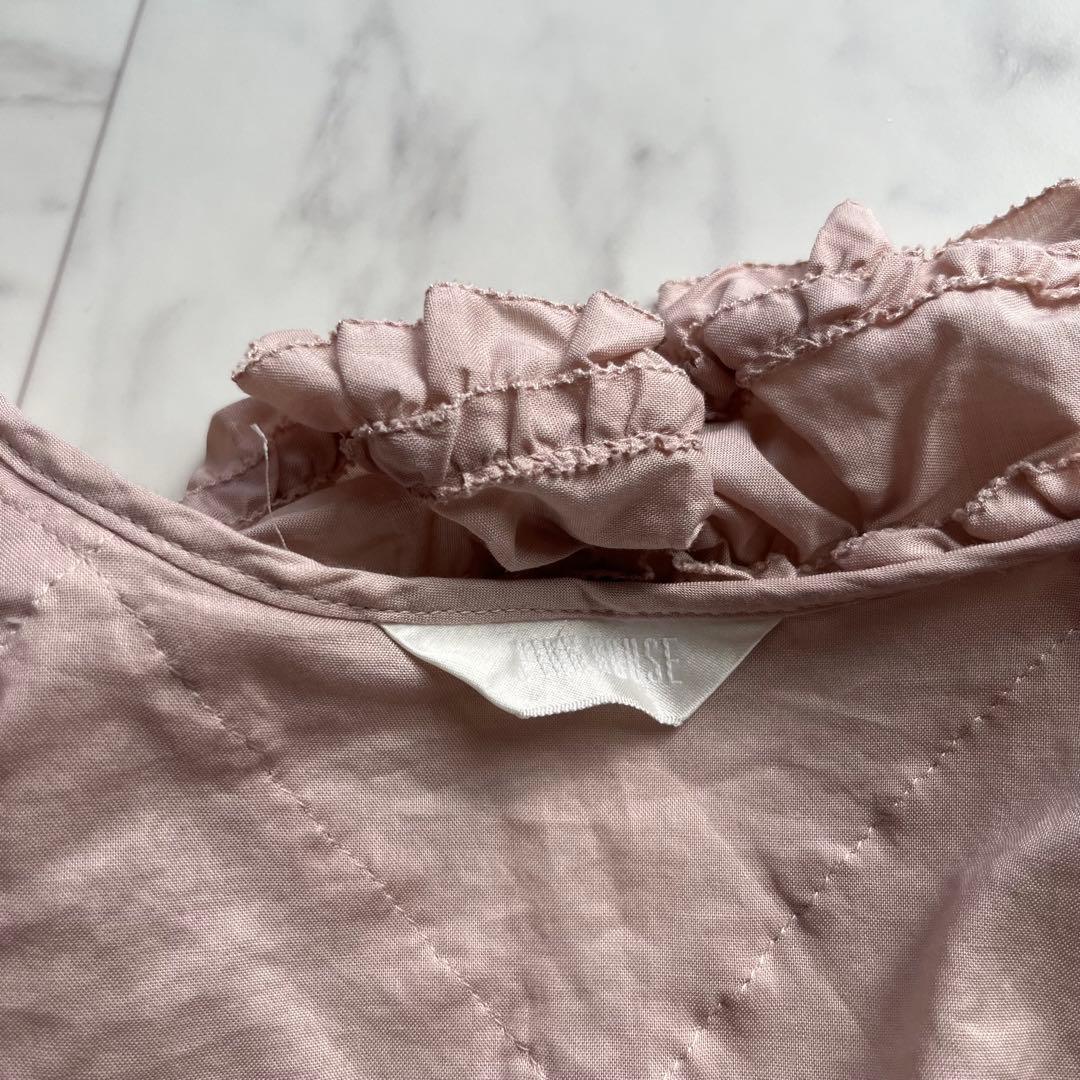 PINK HOUSE 羽織ブラウス　薔薇モチーフ　フリル　リボン　日本製