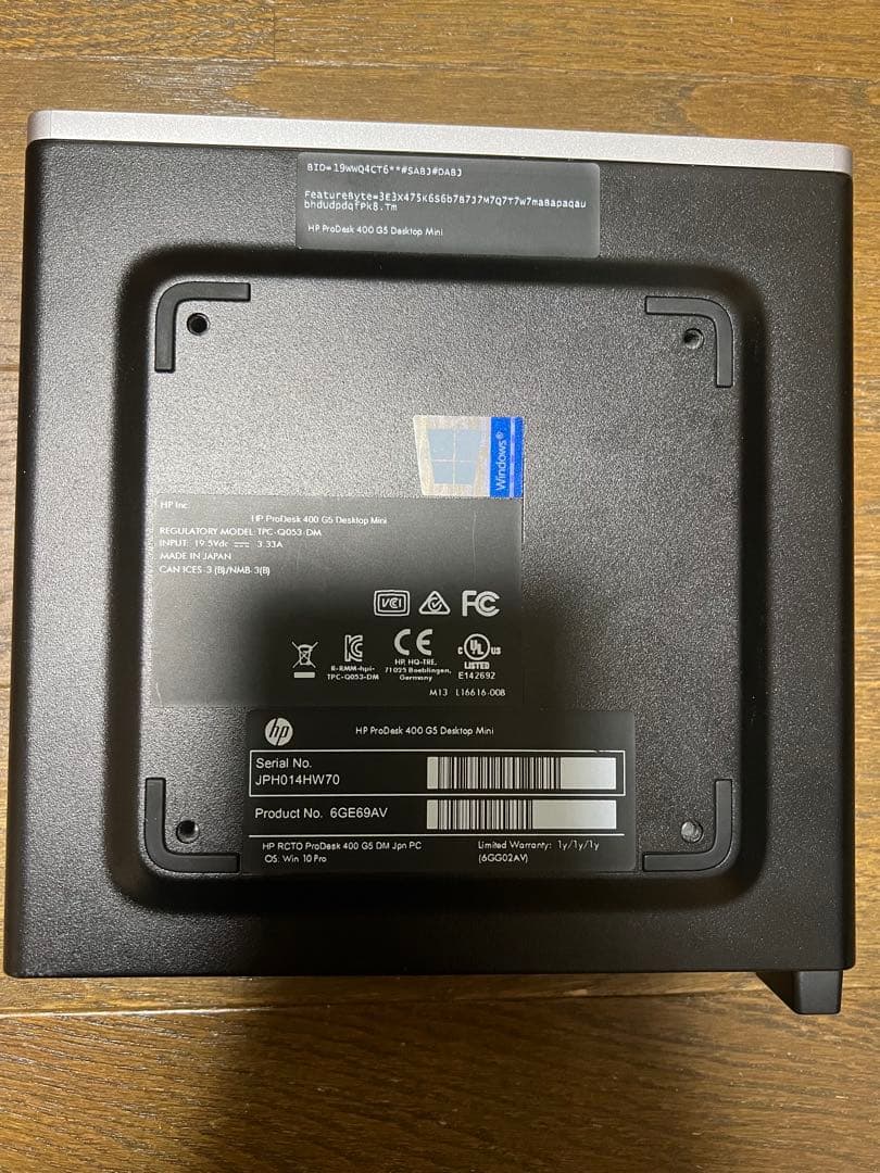 小型！Win11対応！HP ProDesk400 G5 Corei5マウント付