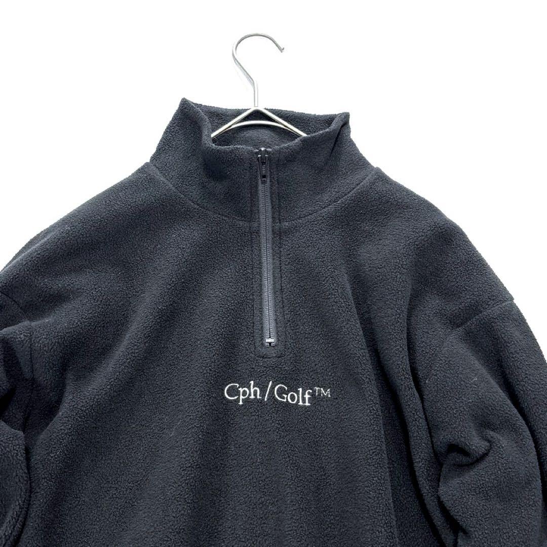 Cph/Golf キャプテンズヘルムゴルフ　ハーフジップ　フリース　黒　S