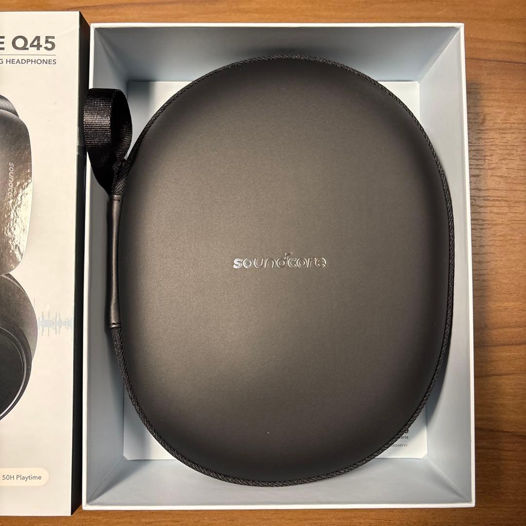 【美品】soundcore SPACE Q45 ワイヤレスヘッドフォン ブラック