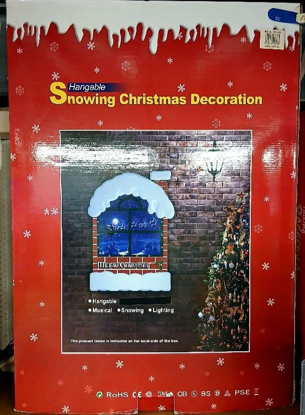 クリスマス ハンギングクリスマスデコレーション 音楽 雪 照明 ７曲以上