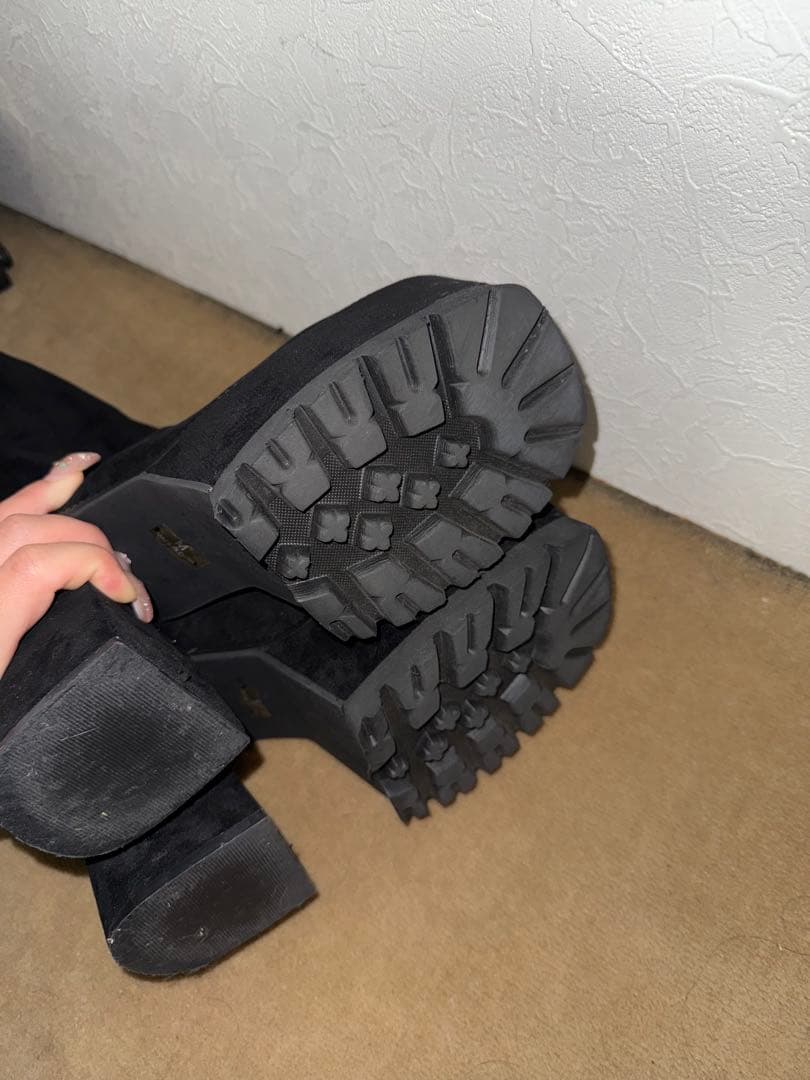 EMODA エモダ スクエアフィットロング 厚底 ニーハイブーツ