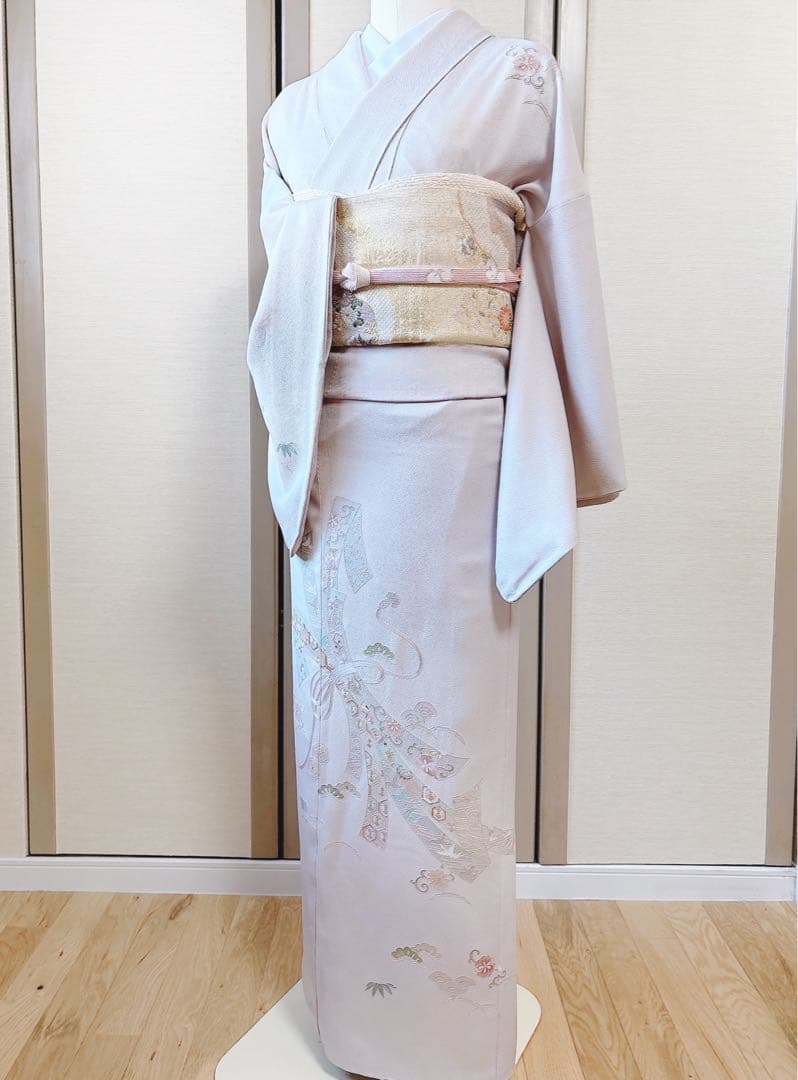 訪問着　フルセット 裄69 作家物　一つ紋　スワトウ　卒業式　入学式　M L