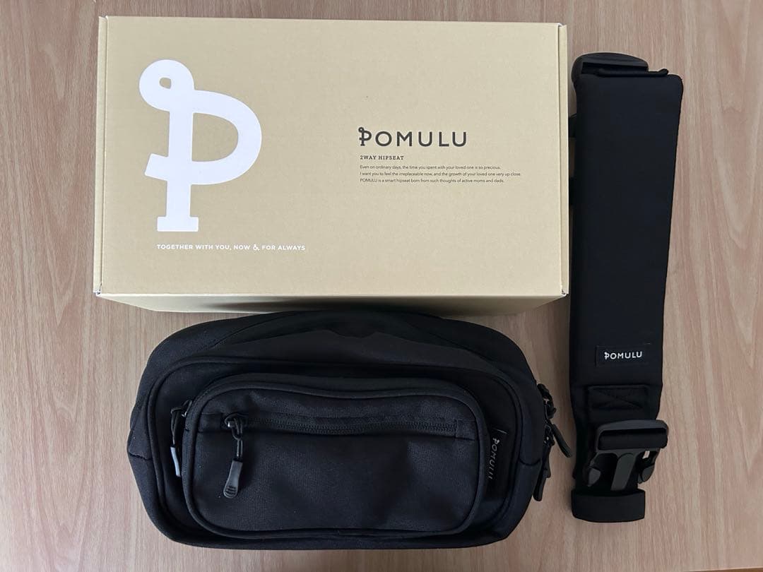 POMULU ポムル　ヒップシート　ショルダーバック　ブラック　 試着のみ