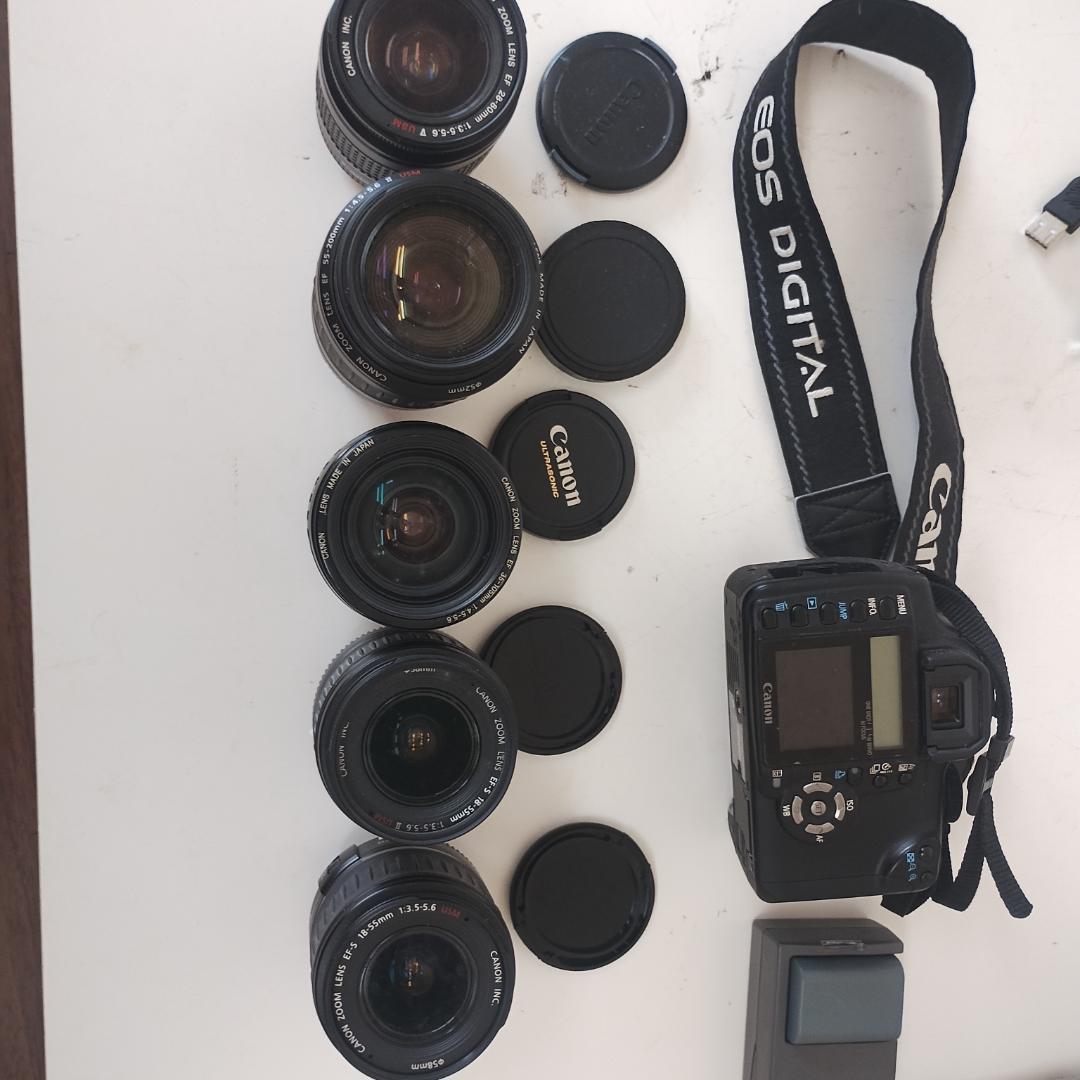 Canon EOS Kiss Digital N レンズ5本付き メディアなし