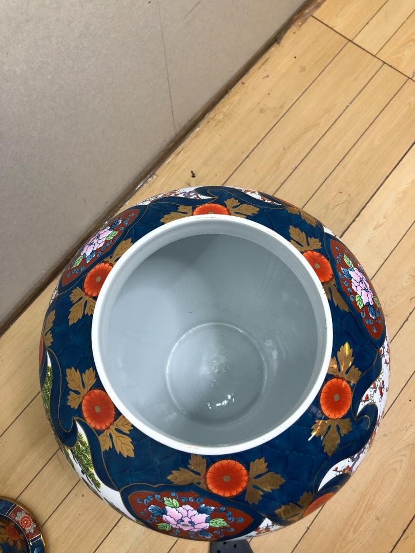 A 有田焼 金龍窯　博山作　飾壷　伝統工芸美術　250703-6