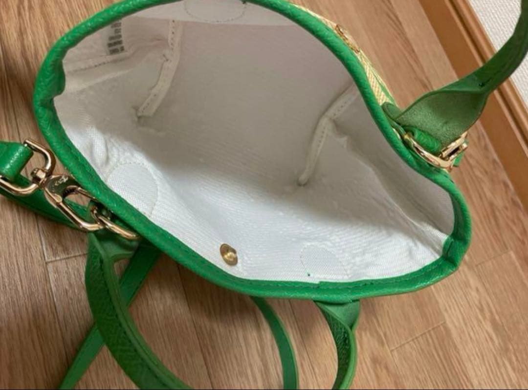 【未使用】ロンシャンLongchamp サントロペ　グリーン　ショルダーバッグ