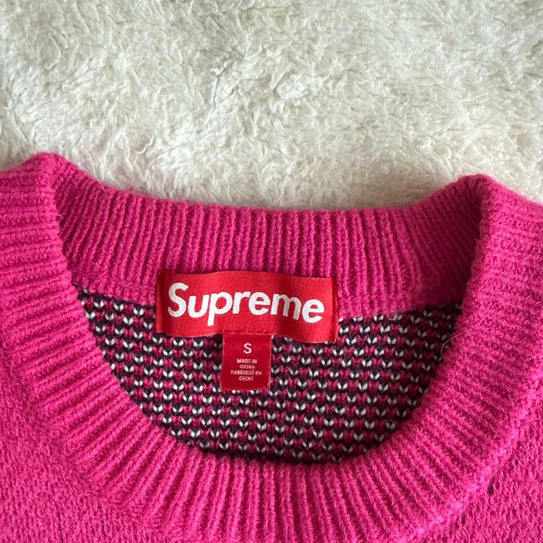 Supreme ピンク ニットセーター