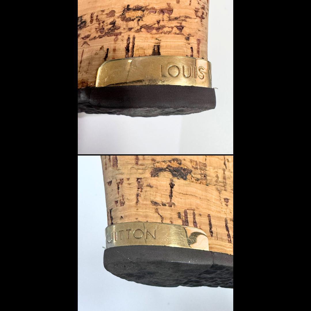 LOUIS VUITTON サンダル モノグラム ストラップ ウェッジサンダル