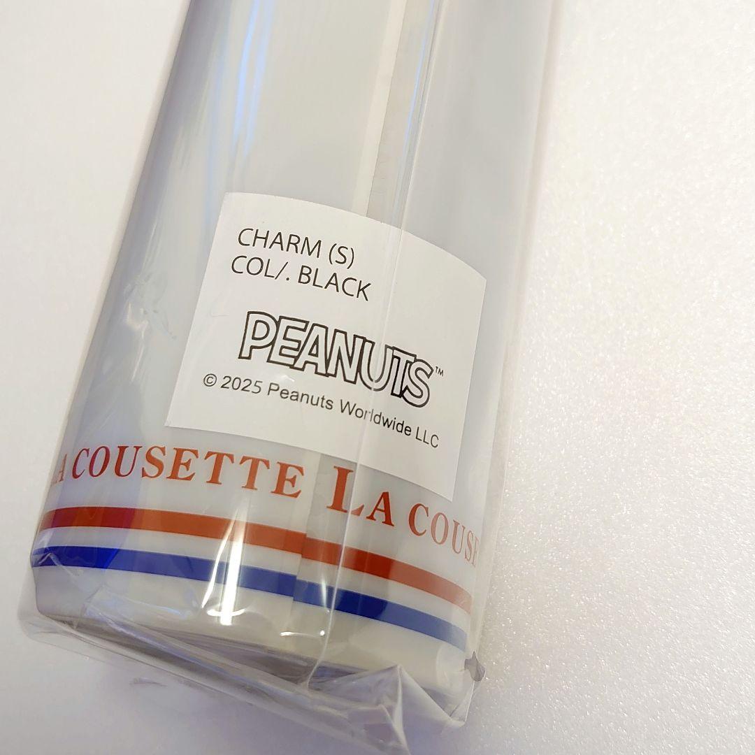 新品 ラクゼット × スヌーピー チャーム S ブラック LA COUSETTE